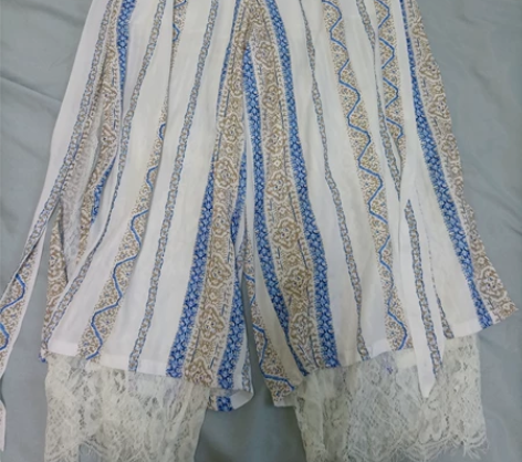 全新蓝色长裤沙滩裤女，阔腿裤，直筒裤 感兴...