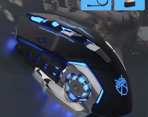 无线机械牧马人游戏蓝牙鼠标适用联想戴尔hp...