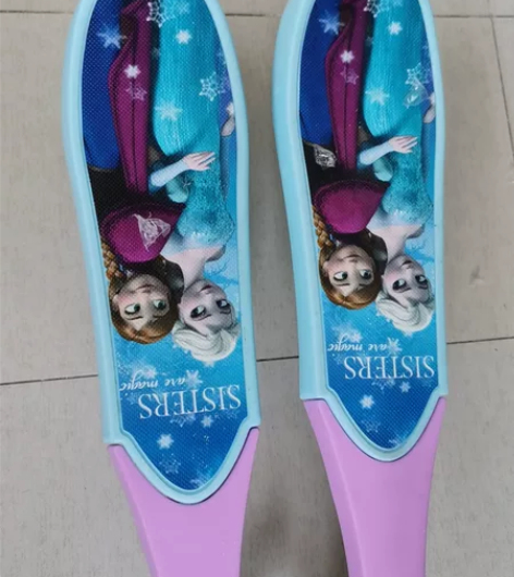 艾莎儿童滑板车迪士尼四轮蛙式剪刀车 纸盒包...