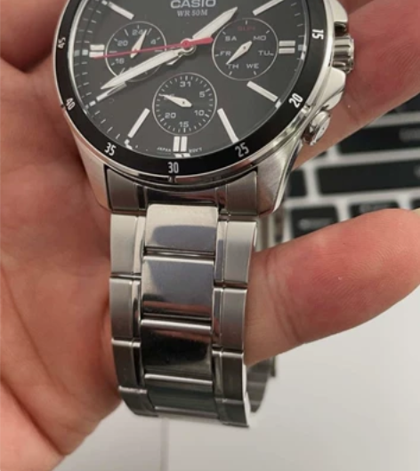 卡西欧钢带商务手表 几乎全新带过半天感兴趣...