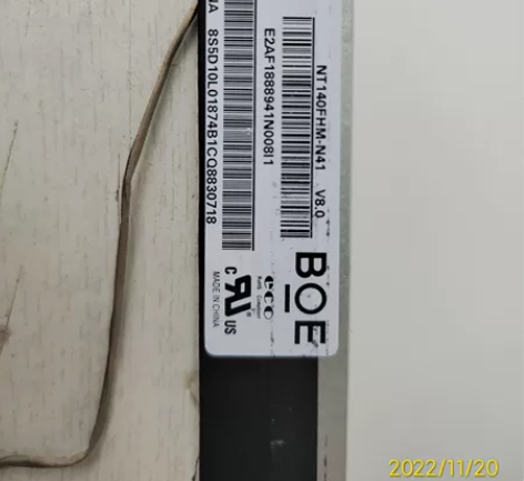 出9成新原装联想笔记本14寸屏幕。京东方，...