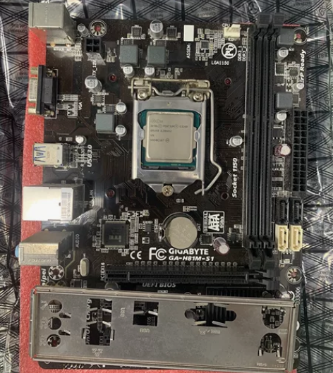 技嘉拆机主板H81m s1 完好，无拆无修...