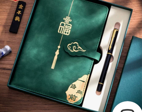 办公笔记本子复古古典唯美中国风文创记事本商...