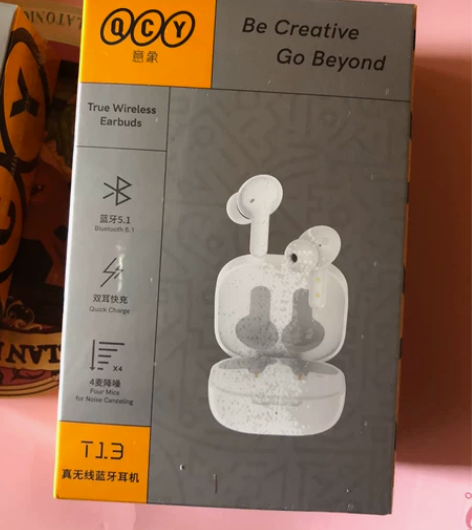 QCY T13真无线蓝牙耳机，入耳塞式运动...