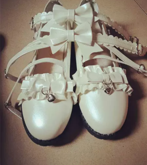 原创洛丽塔日系软妹蝴蝶结松糕原宿风学生单鞋...