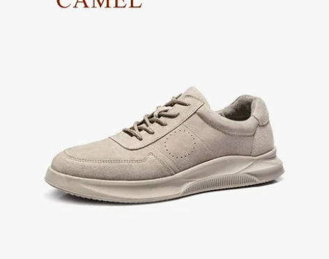 【开新价】骆驼男鞋春季休闲皮鞋英伦风潮流马...