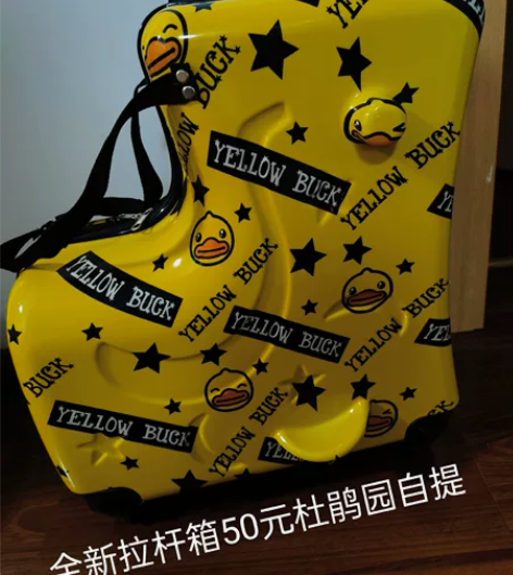 全新小黄鸭拉杆箱，南京花港杜鹃园自提。 感...