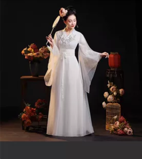 古装女改良汉服超仙气飘逸中国古风舞蹈演出服...