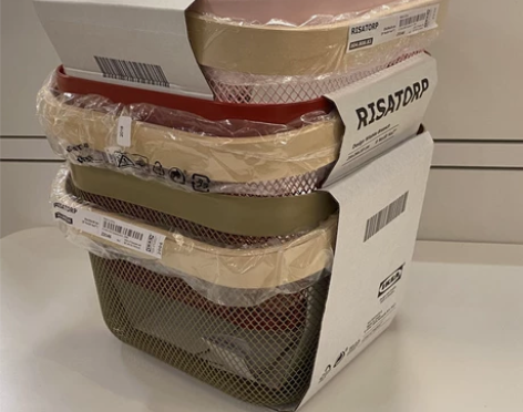 宜家国内代购 瑞沙托篮子收纳篮储物篮水果蔬...