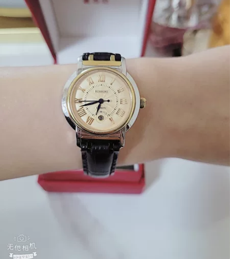 罗西尼   机械手表  皮表链  表链有轻...