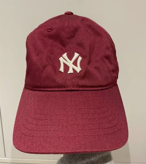 韩国MLB棒球帽子NY洋基队鸭舌帽红色 韩...