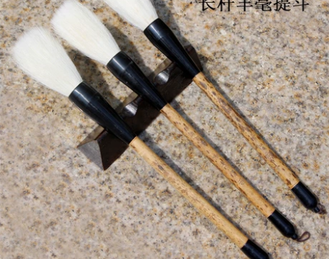 不乱跑好笔过春节善琏湖纯羊毫斗笔狼毫提斗篷...