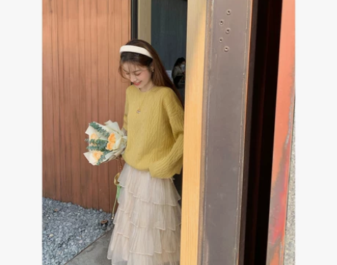 花栗鼠小姐【星光甜梦】重工私服蛋糕裙女秋法...