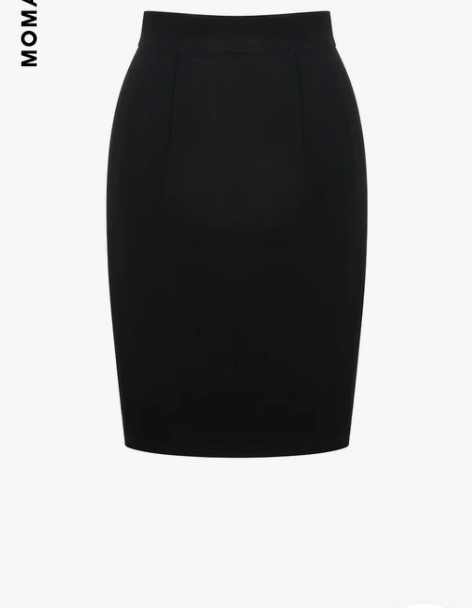 铅笔短裙铅笔MOMANCE 三醋酸哑光高腰...