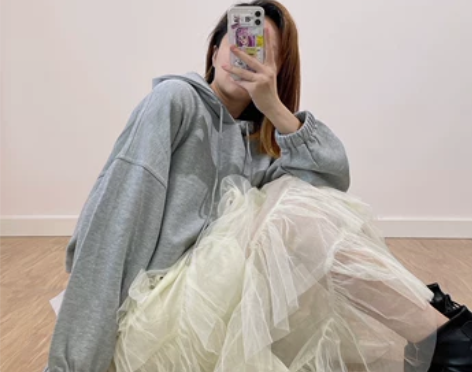 年春秋裙子复古显瘦学院风高腰半身长裙