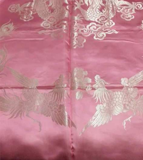 两单包邮全新真丝软缎被面，八十年代全新真丝...