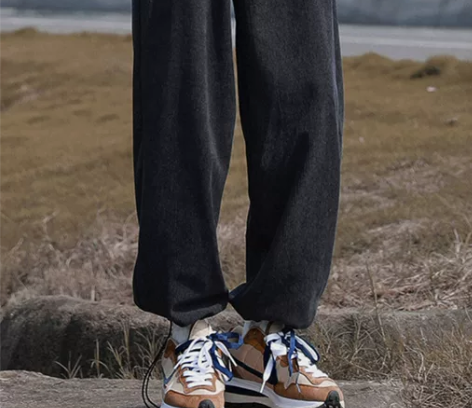 休闲裤男 休闲裤长裤@港仔文艺男 束脚男春...