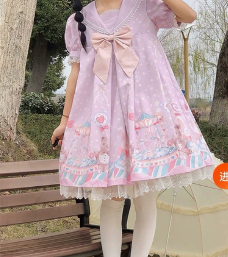 旋转糖果机全套洛丽塔lolita裙子春秋法...