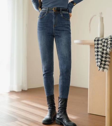 恩家汇 镇店裤王 拒绝臃肿！加绒加厚牛仔裤...