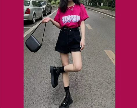 黑色牛仔短裤女夏季薄款甜酷辣妹风裤子网红A...