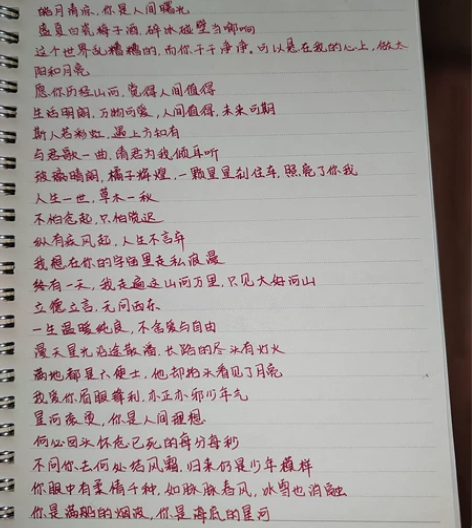 大学生代抄写,写字,抄书 ,抄歌词,笔记,...