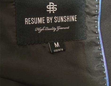 resume by sunshine，男士...