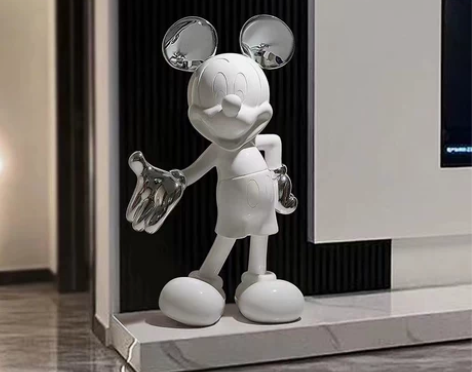 饰品装饰轻奢米奇大型落地摆件客厅沙发电视柜...