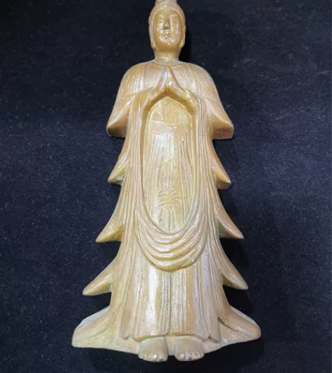 木雕佛像摆件 可以贴在墙上尺寸31*13中...