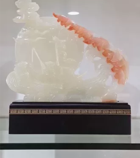 100%纯玉，真玉，白玉，玉雕。装饰品，摆...