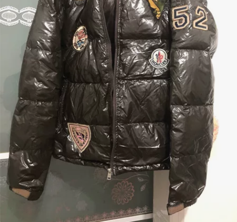 盟可睐蒙口Moncler男羽绒服外套亮面外...