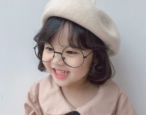 秋冬季儿童贝雷帽女宝宝复古羊绒公主帽子亲子...