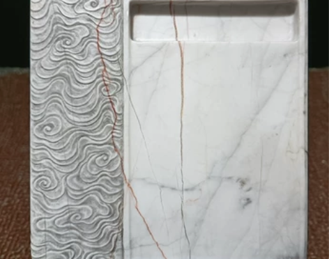 肇庆端砚玉屏岩老坑白端砚台成色好年份足精美...