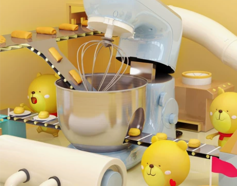 小熊家用小型全自动和面机揉面发酵机商用活面...