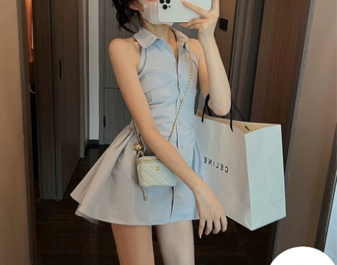 IN MIMIFACE 性感辣妹纯欲风连衣...