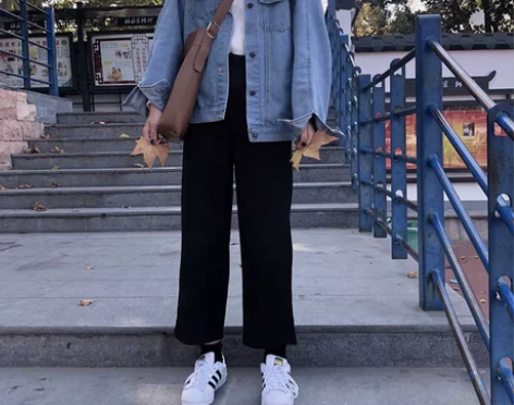 宽松直筒裤春秋季休闲大码工装学生cec西装...