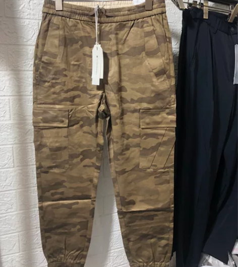 全新精品广货男士迷彩修身版型带弹力9分工装...