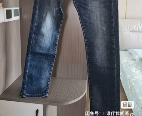 杰克琼斯男式帅气微绒牛仔裤 适合秋冬季节，...