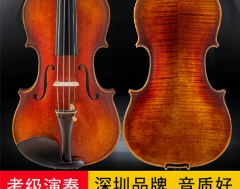 青歌乐器QV234手工小提琴成人儿童考级演...