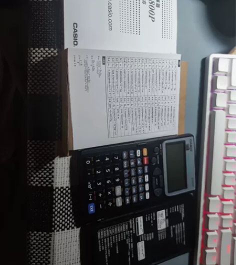卡西欧5800p计算器 成色新说明书什么的...