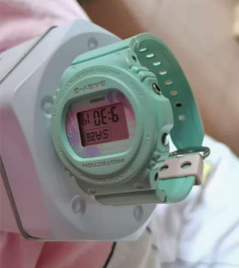 CASI0卡西欧 BABY–G0蓝绿色 B...