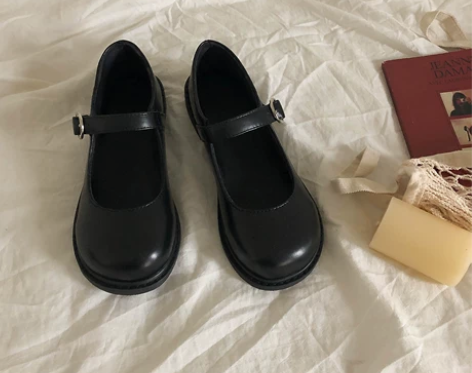 林先参 复古小皮鞋女可爱软妹jk制服玛丽珍...