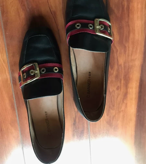 千百度低跟单鞋 专柜正品35码 在上海千百...