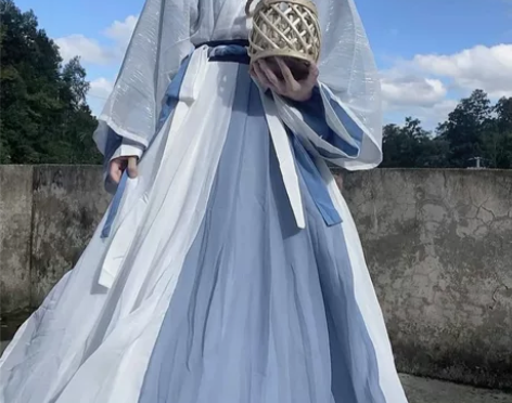 南阁原创有茗无茗汉服 晋制 上衣下裙一整套...