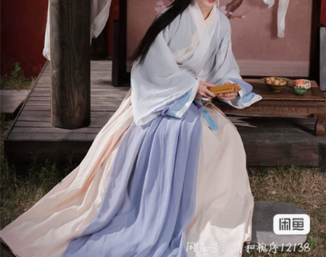 宿问汉服女正品原创白泽晋制三件套白菜交领齐...