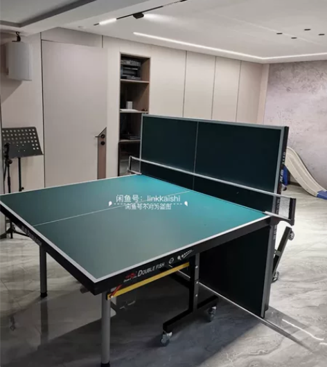 乒乓球桌标准室内家用可折叠移动式乒乓球台专...