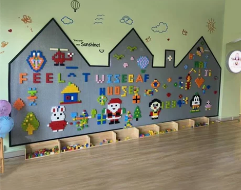 兼容legao积木墙家用儿童壁挂式上墙拼