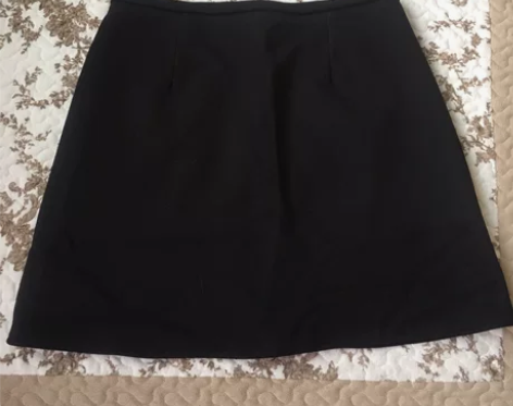 九新毛呢料A字裙 秋冬季节配靴子穿好看，L...