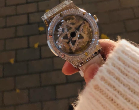 DAVENA蒂玮娜五芒星时来运转手表女款满...