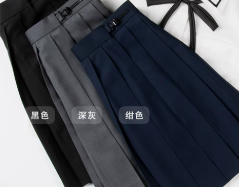 十字银河纯色JK裙基础款半身裙制服裙 jk...