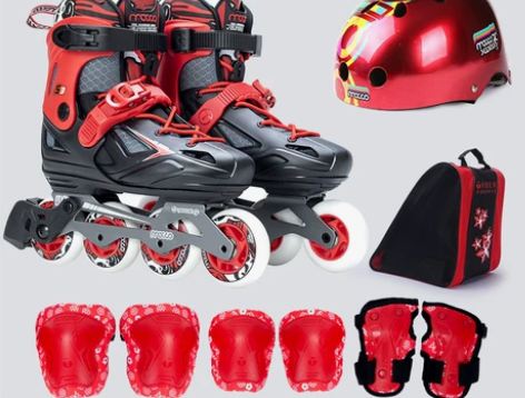 【狂欢价】米高溜冰鞋儿童初学者专业轮滑鞋男...